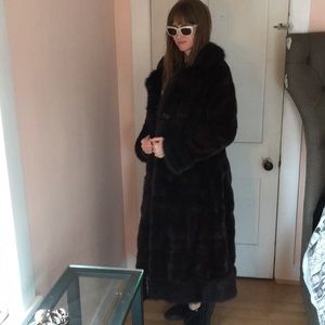 Vintage  , 1925 Sable mink ankle length coat